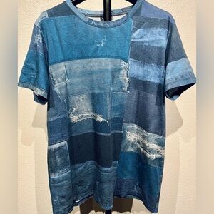 Vintage Diesel Denim Look T-Shirt - Size S (Men's)